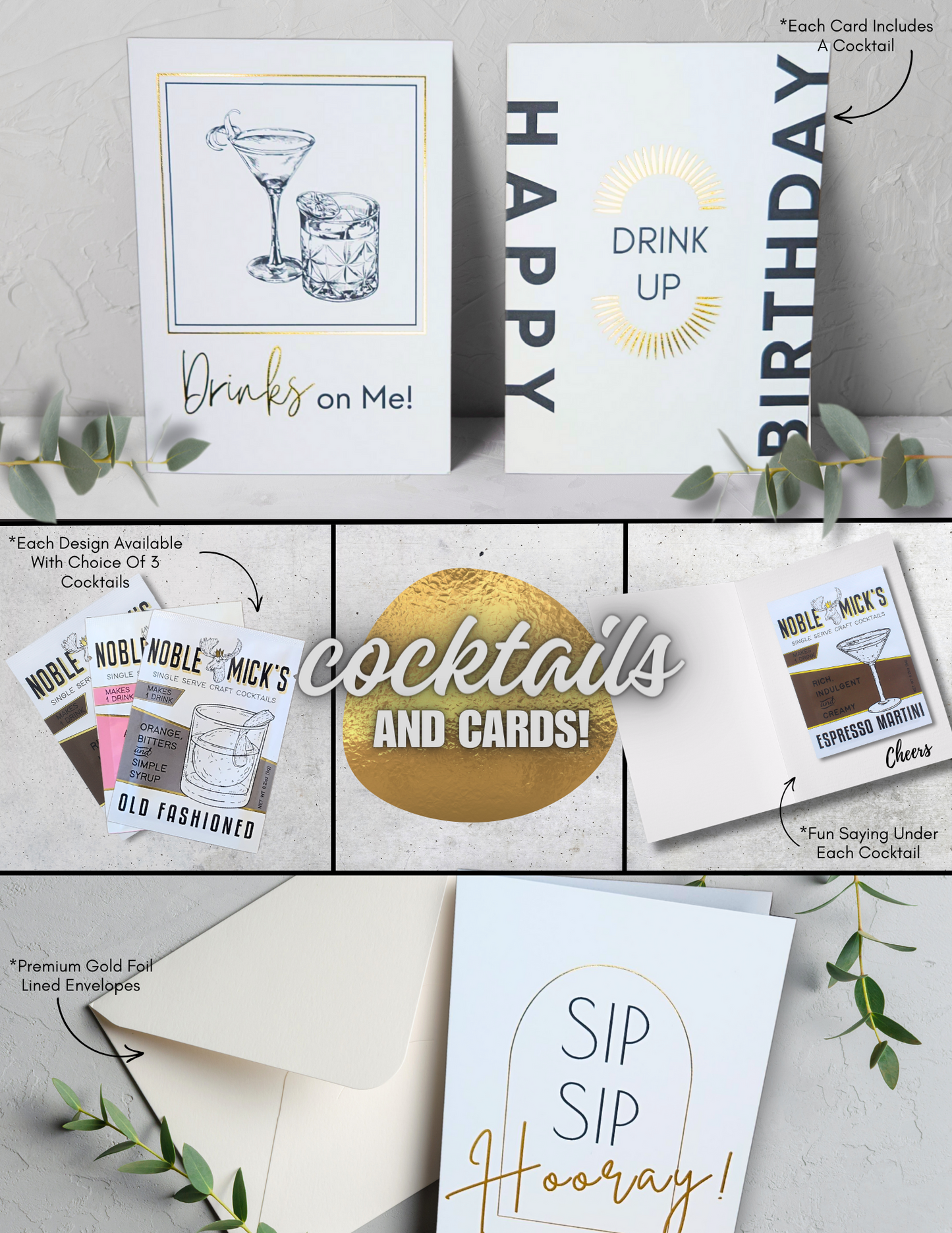 Pre Pack of 6 A Need A Drink Card