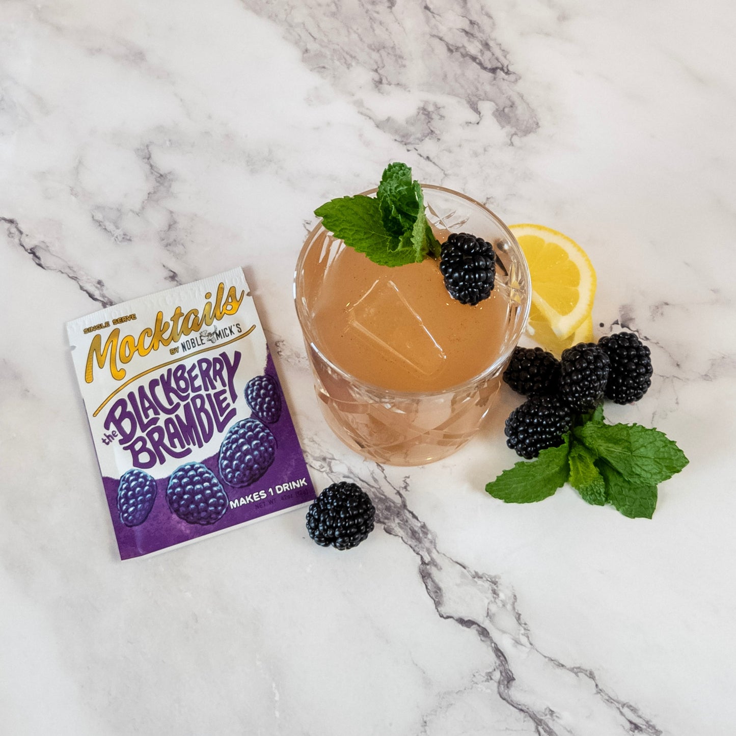 The Blackberry Bramble Mocktail