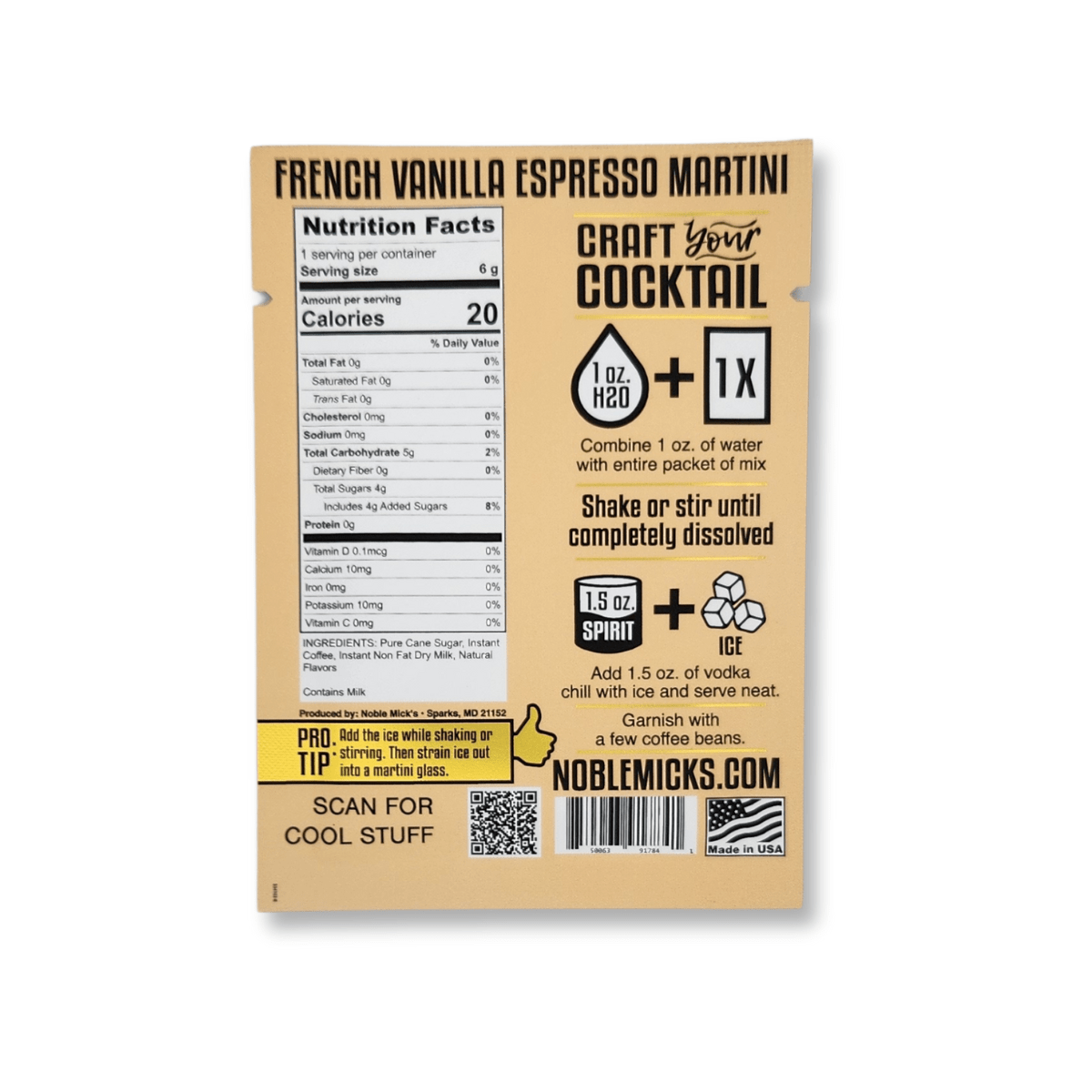 French Vanilla Espresso Martini (24 - pack) - NobleMicks