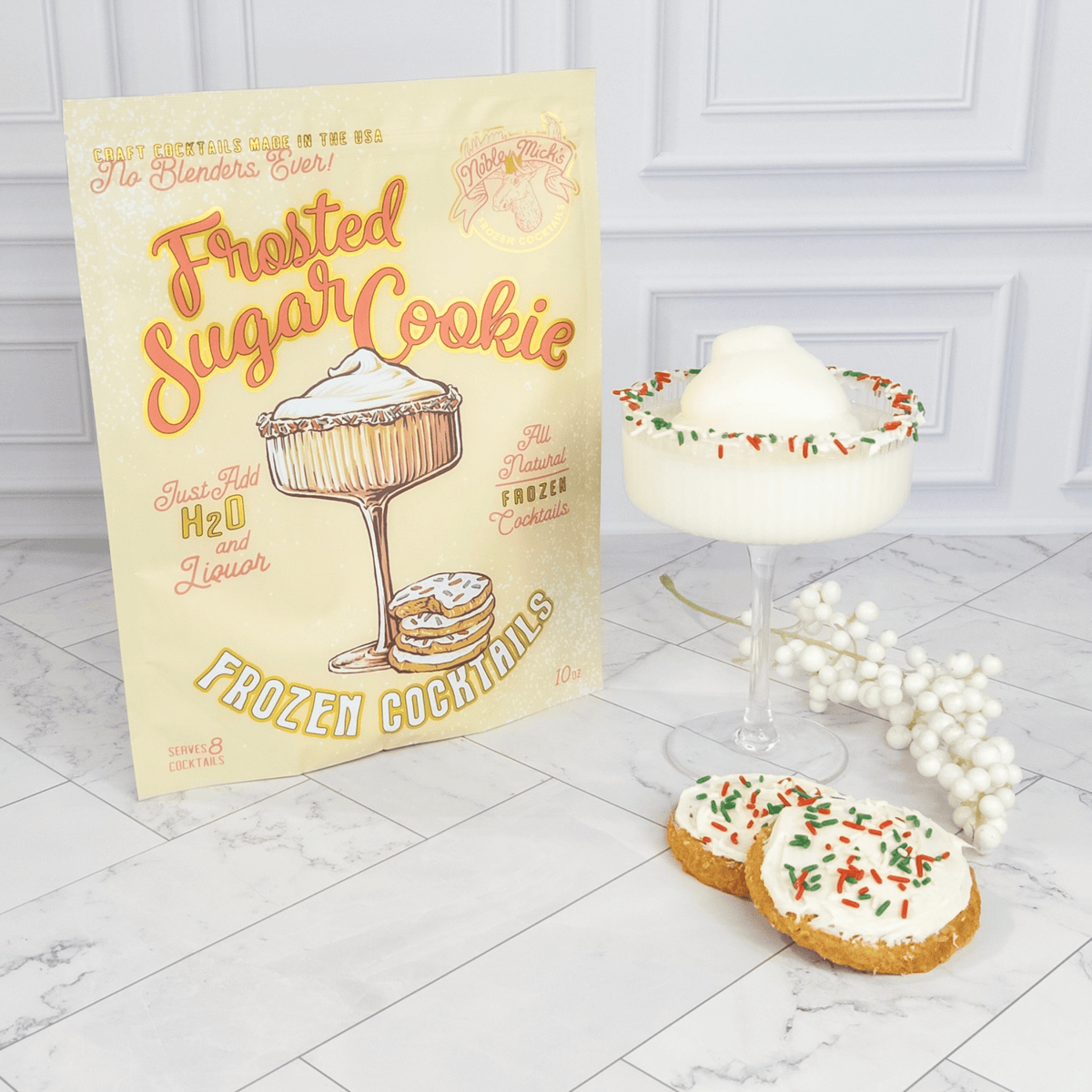 Frozen Frosted Sugar Cookie 6 Pack - just add water + spiced rum OR vodka! - NobleMicks