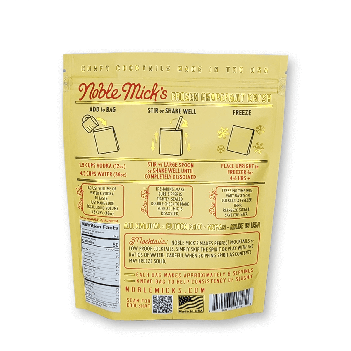 Frozen Grapefruit Crush 6 Pack - NobleMicks