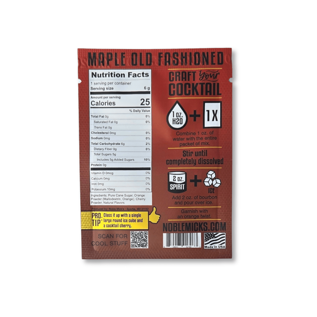 Maple Old Fashioned (24-pack) - NobleMicks