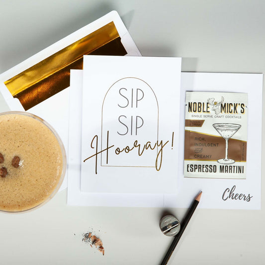 Sip Sip Hooray Card - NobleMicks