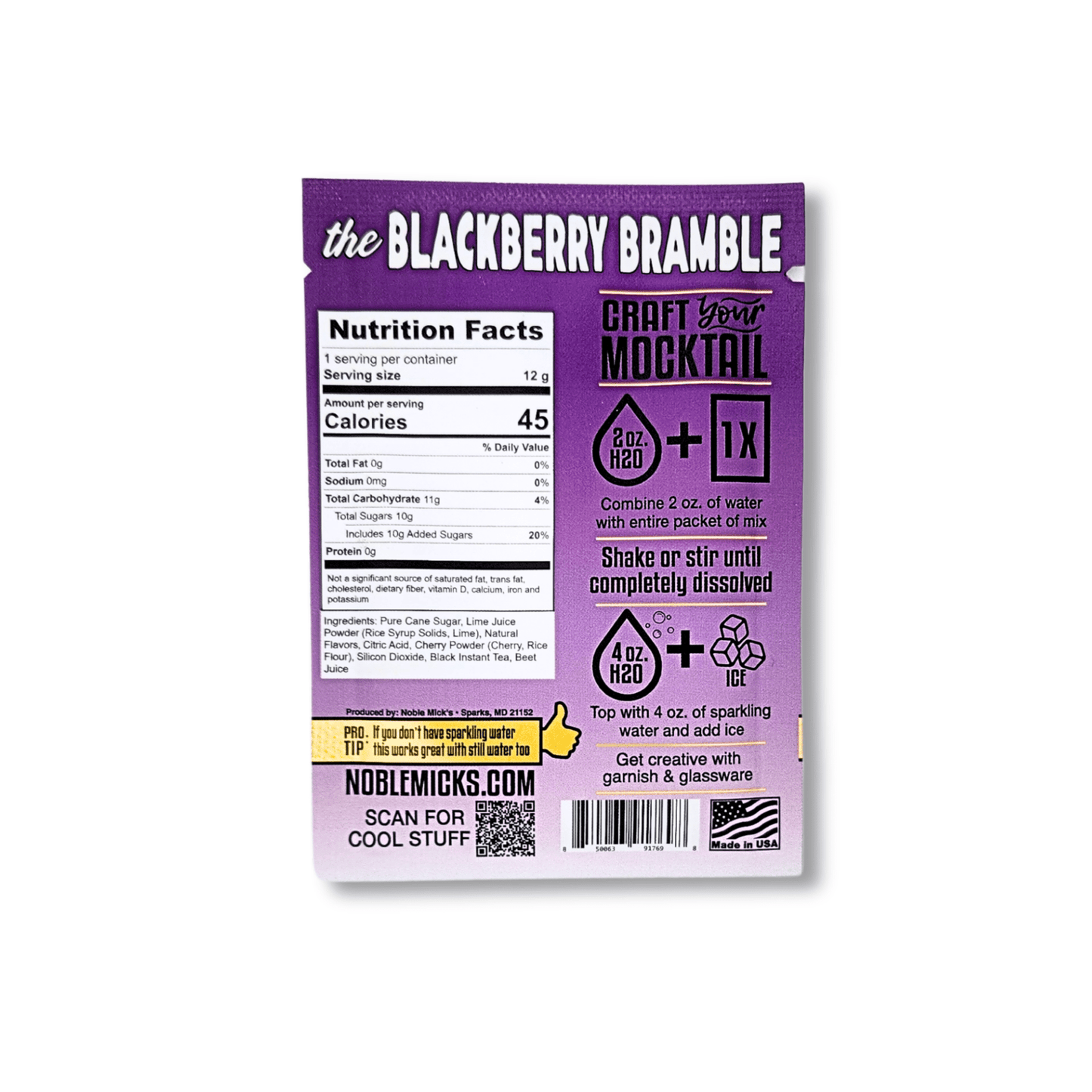 The Blackberry Bramble Mocktail (24 - pack) - NobleMicks