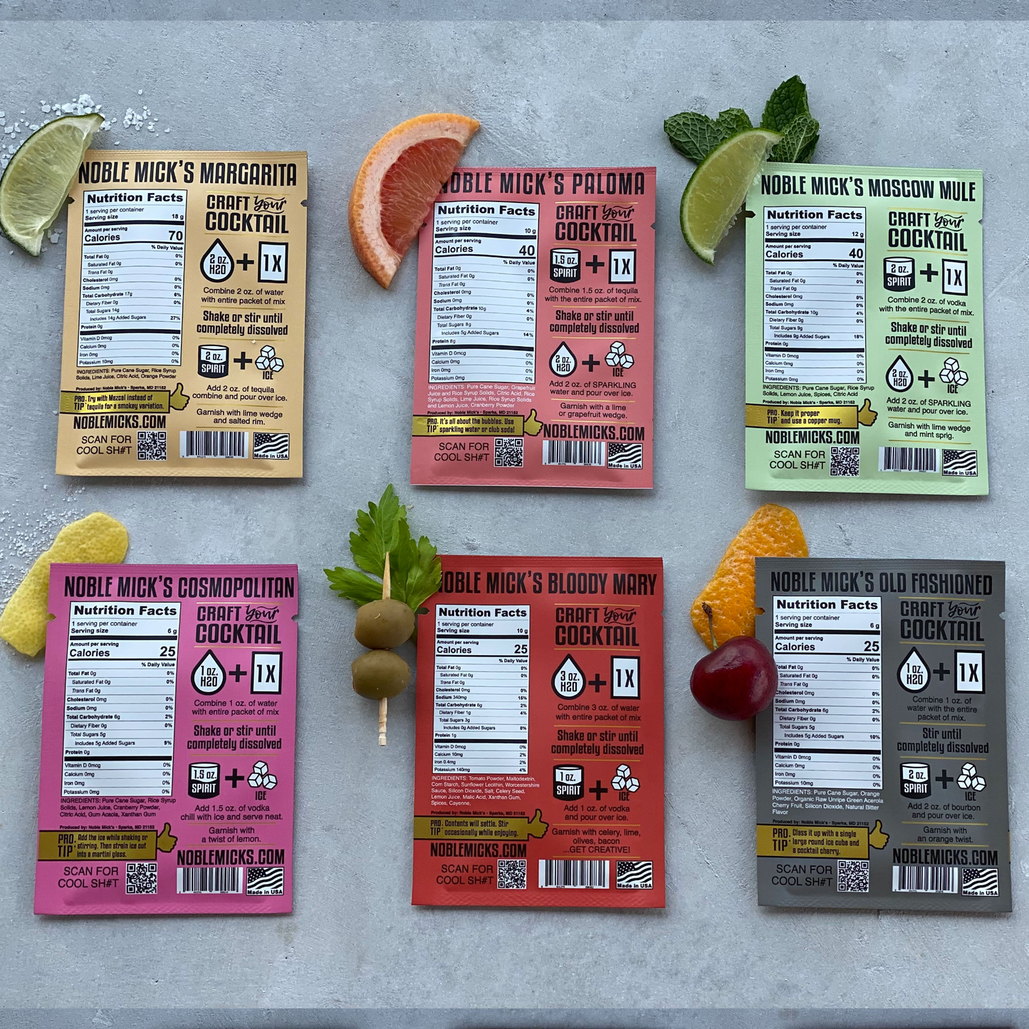 Classic Cocktail Sample Pack (12 cocktails)