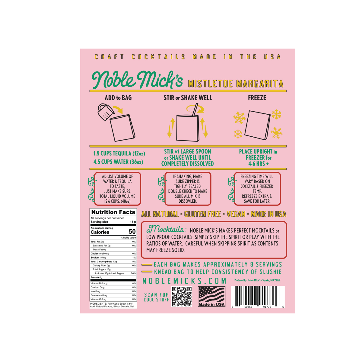 Frozen Cranberry Mistletoe Margarita