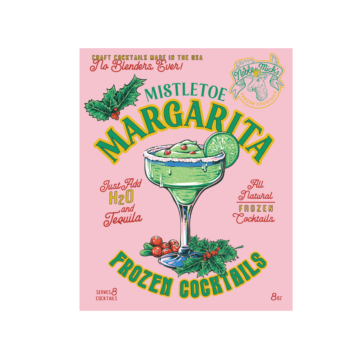 Frozen Cranberry Mistletoe Margarita