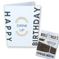 Pre Pack of 6 Drink Up Birthday Card
