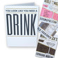 Multi Pack of 12 Need a Drink Cards