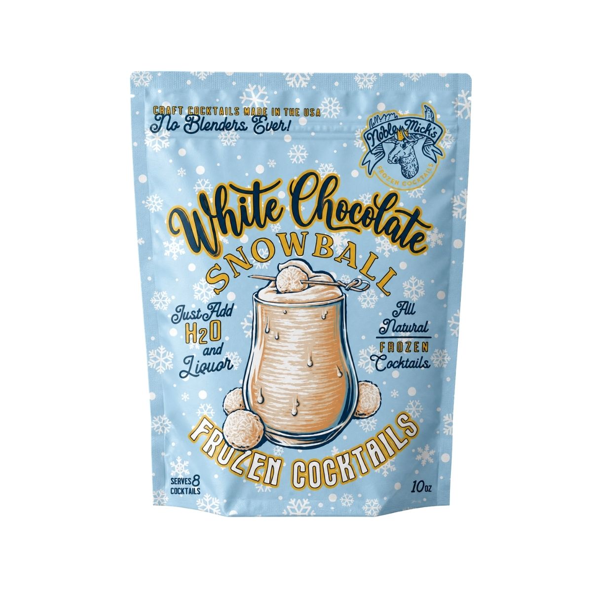 Frozen White Chocolate Snowball - just add water + vodka!