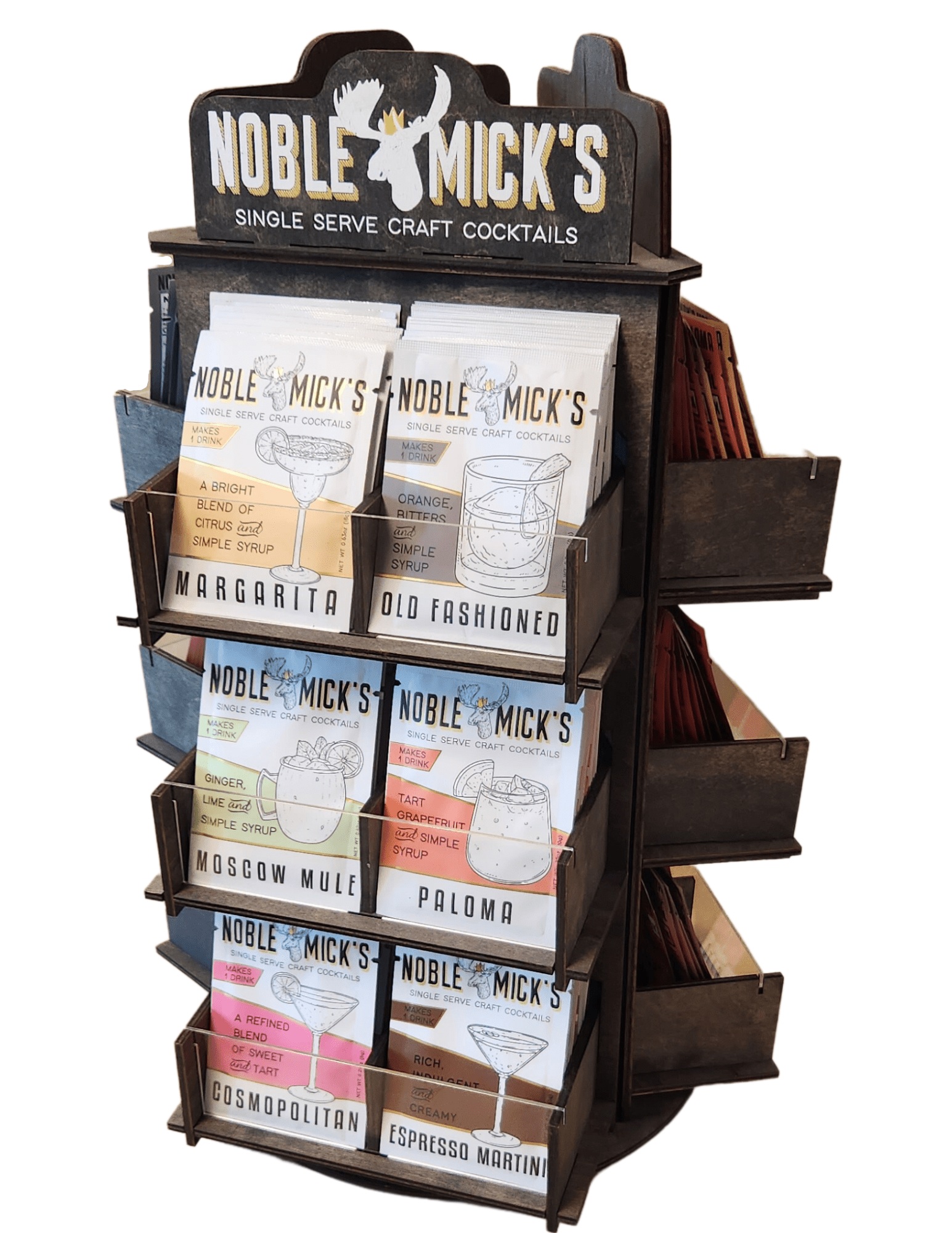 Best Seller Cocktail Filled Spinner Display Package - NobleMicks