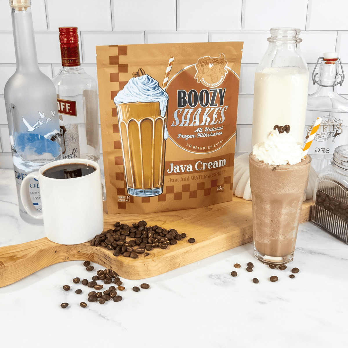 Boozy Shakes Java Cream - just add water + vodka! - NobleMicks