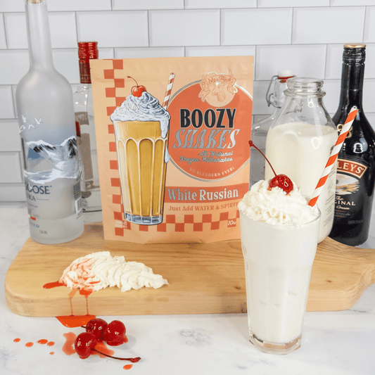 Boozy Shakes White Russian - just add water + vodka! - NobleMicks