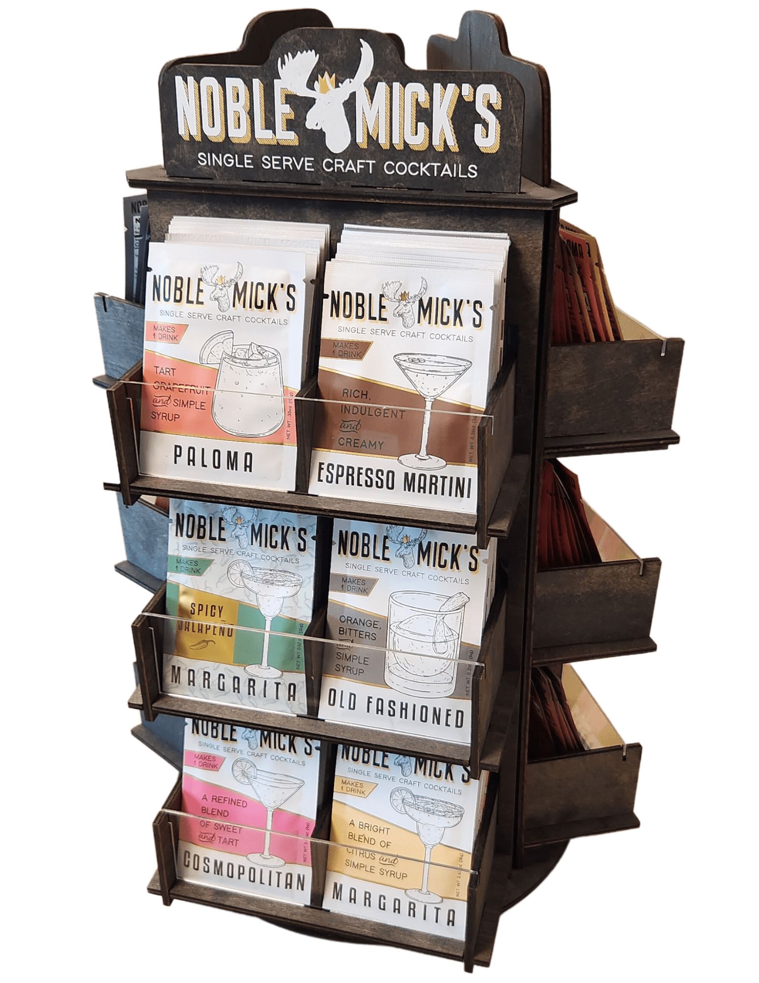 Build Your Own Cocktail Filled Spinner Display Package - NobleMicks