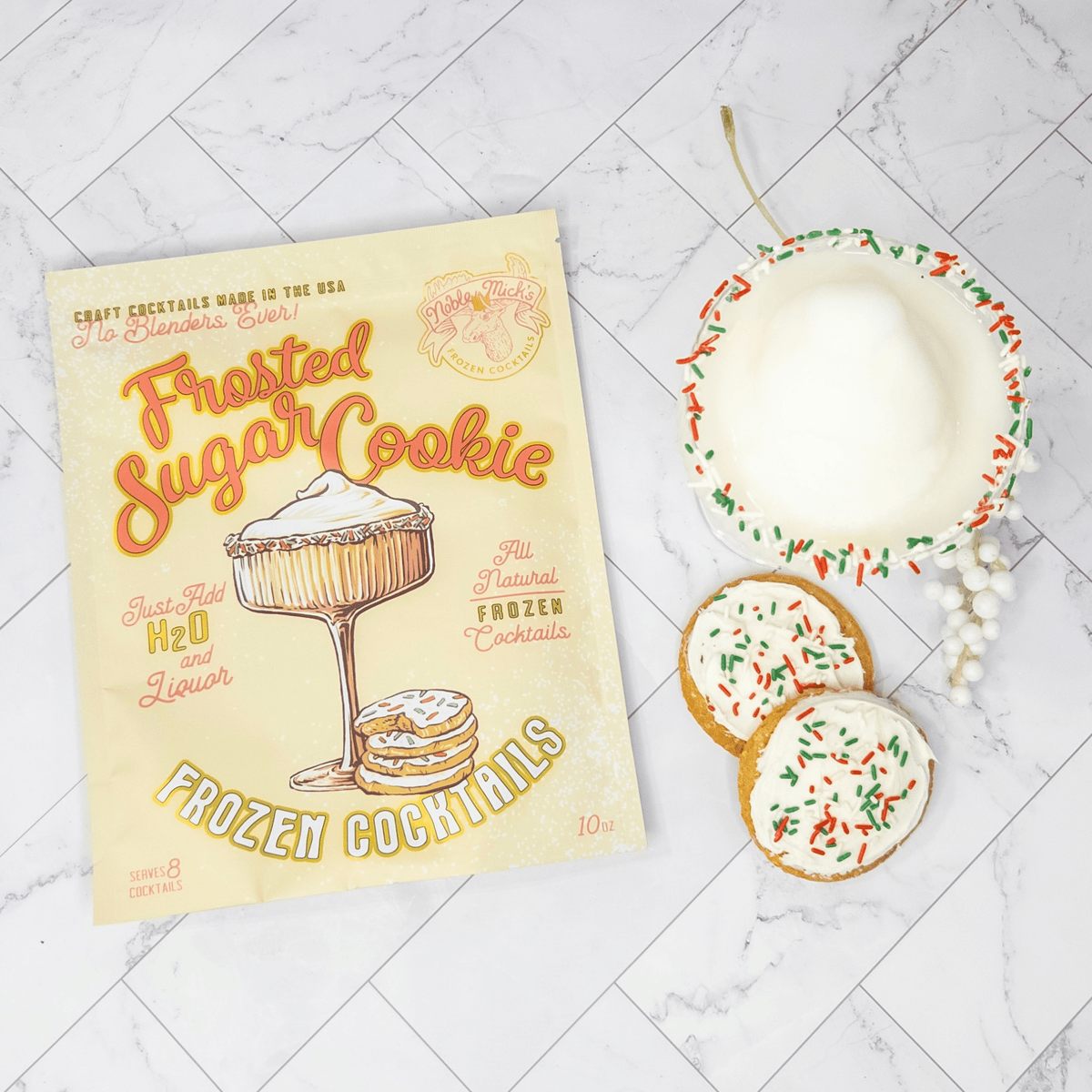 Frozen Frosted Sugar Cookie 6 Pack - just add water + spiced rum OR vodka! - NobleMicks