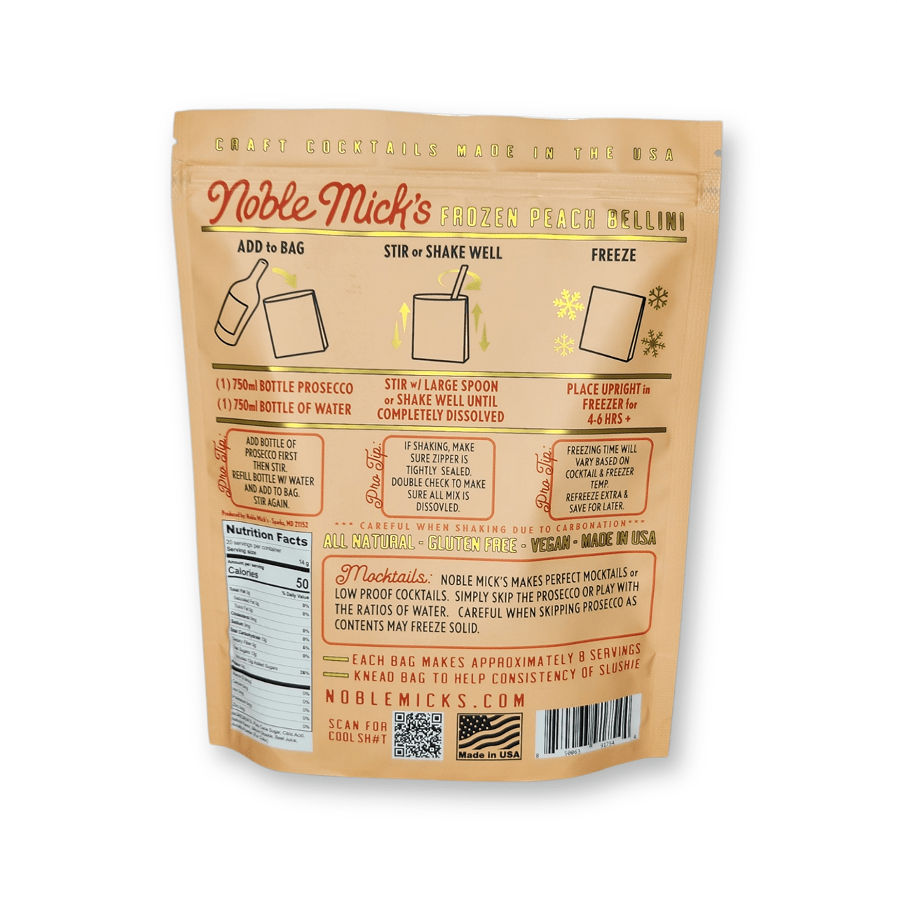 Frozen Peach Bellini 6 Pack - NobleMicks