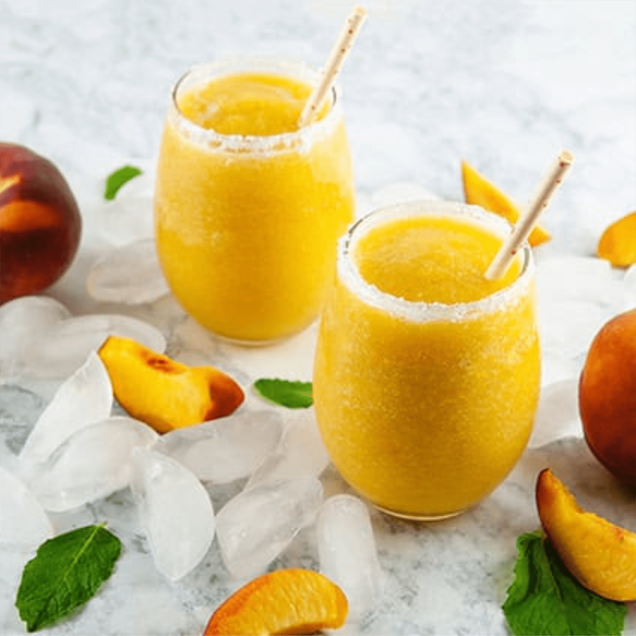 Frozen Peach Bellini – NobleMicks