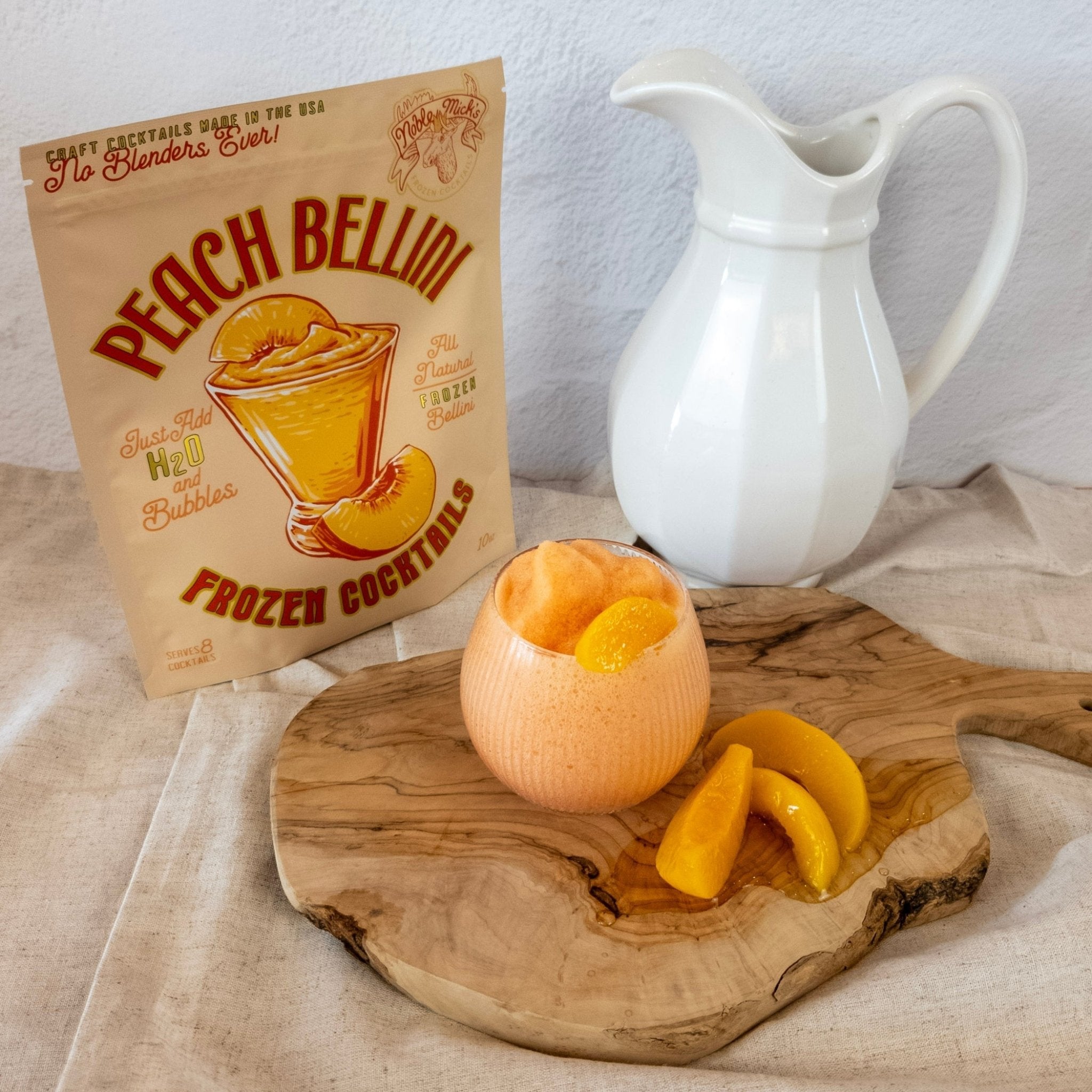 Frozen Peach Bellini – NobleMicks