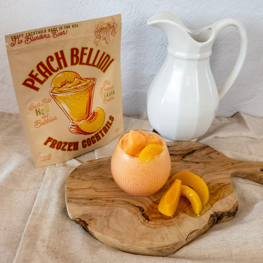 Frozen Peach Bellini - NobleMicks