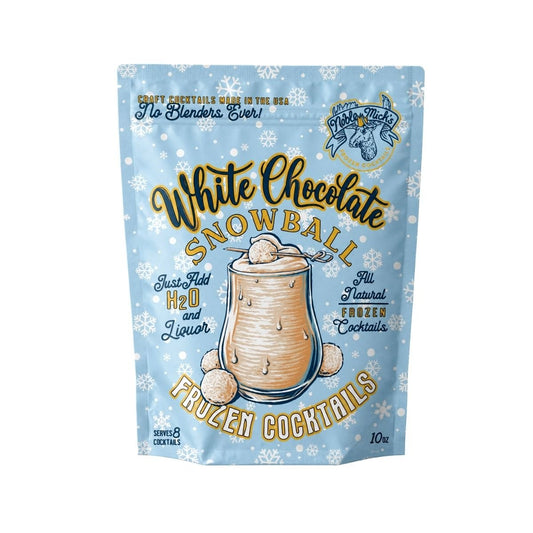 Frozen White Chocolate Snowball - just add water + vodka! - NobleMicks