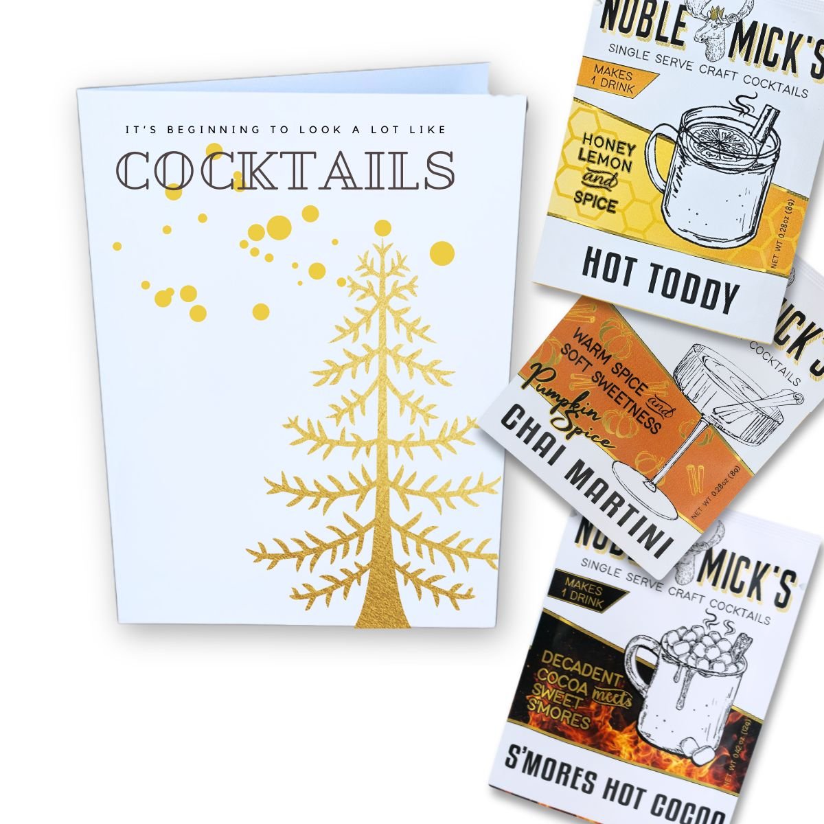Multi Pack of 12 A Lot Like Cocktails Cards - NobleMicks