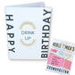 Multi Pack of 12 Drink Up Birthday Cards - NobleMicks