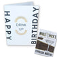Multi Pack of 12 Drink Up Birthday Cards - NobleMicks