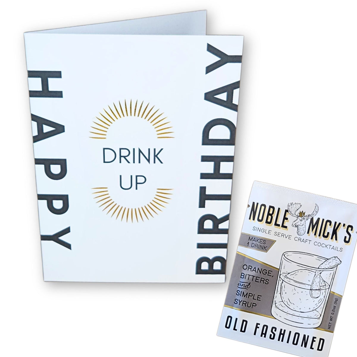 Multi Pack of 12 Drink Up Birthday Cards - NobleMicks