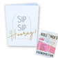 Multi Pack of 12 Sip Sip Hooray Cards - NobleMicks