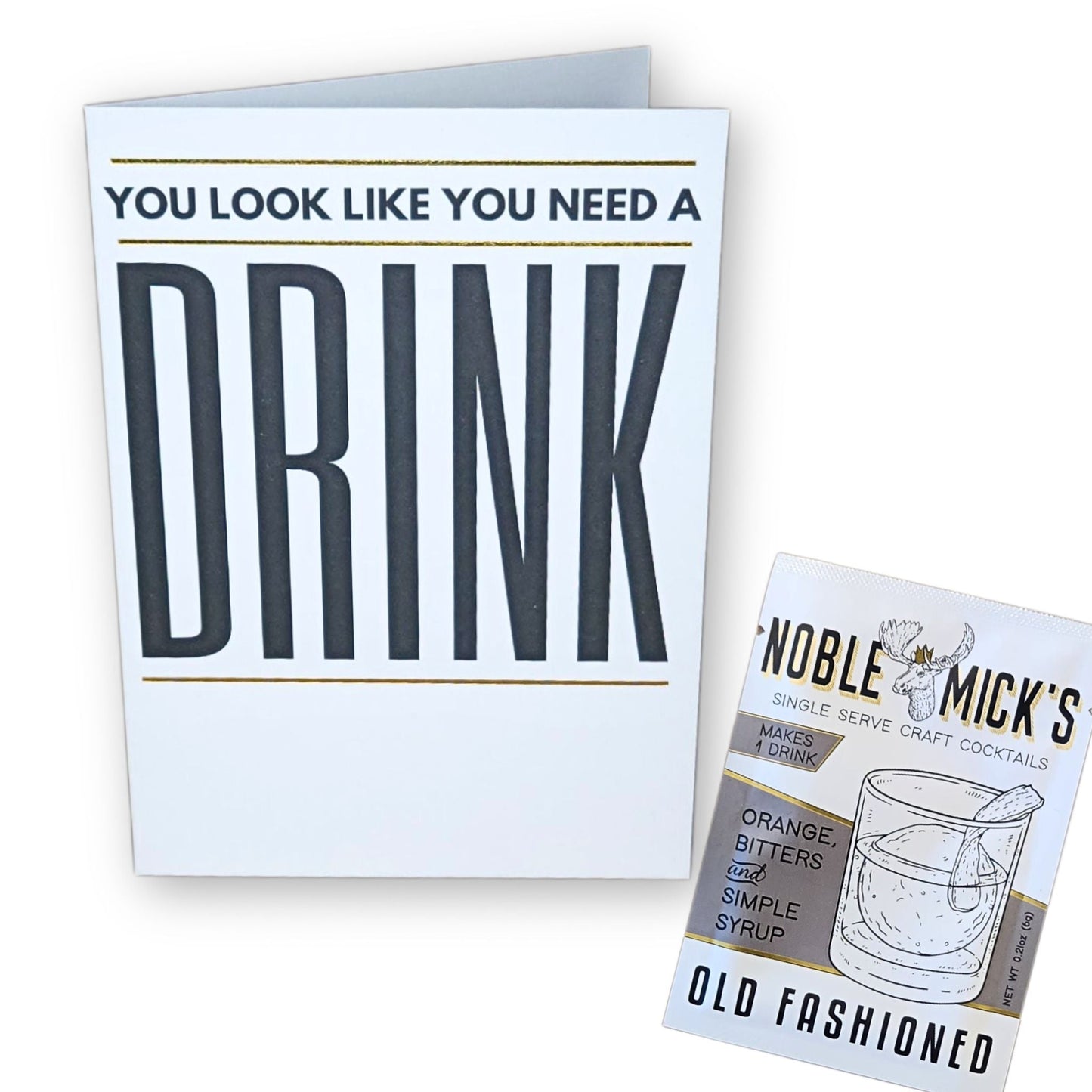 Pre Pack of 6 A Need A Drink Card - NobleMicks