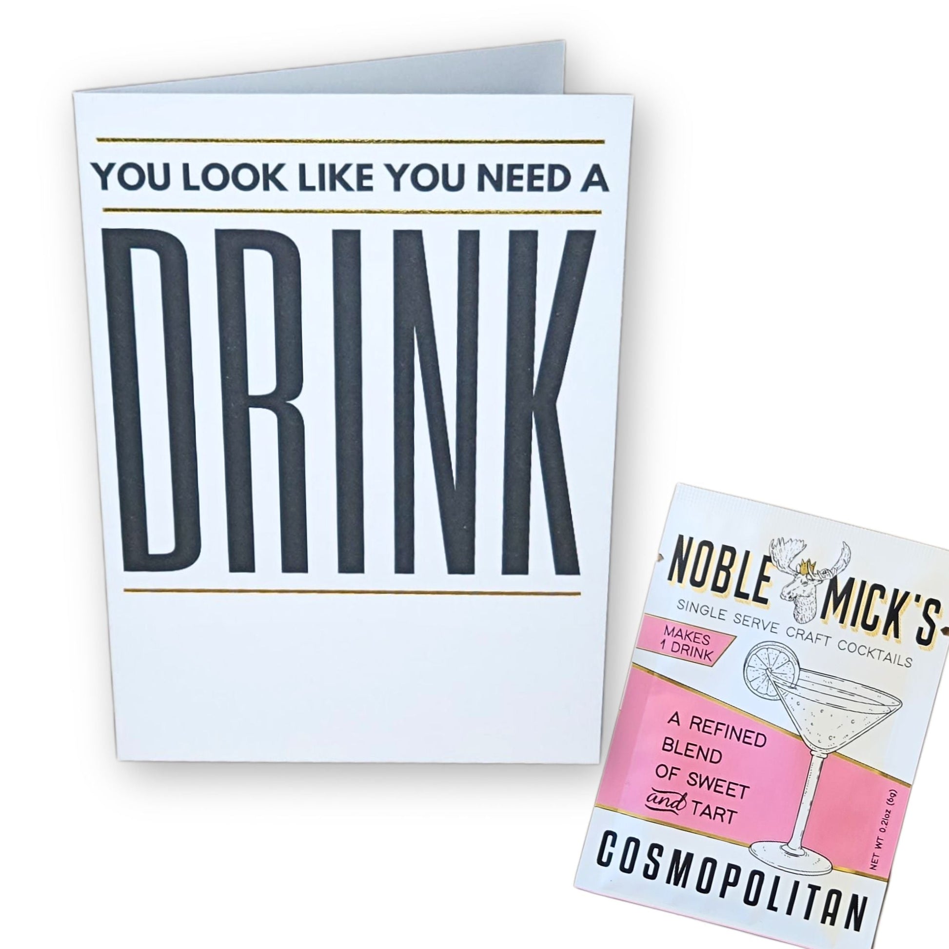 Pre Pack of 6 A Need A Drink Card - NobleMicks