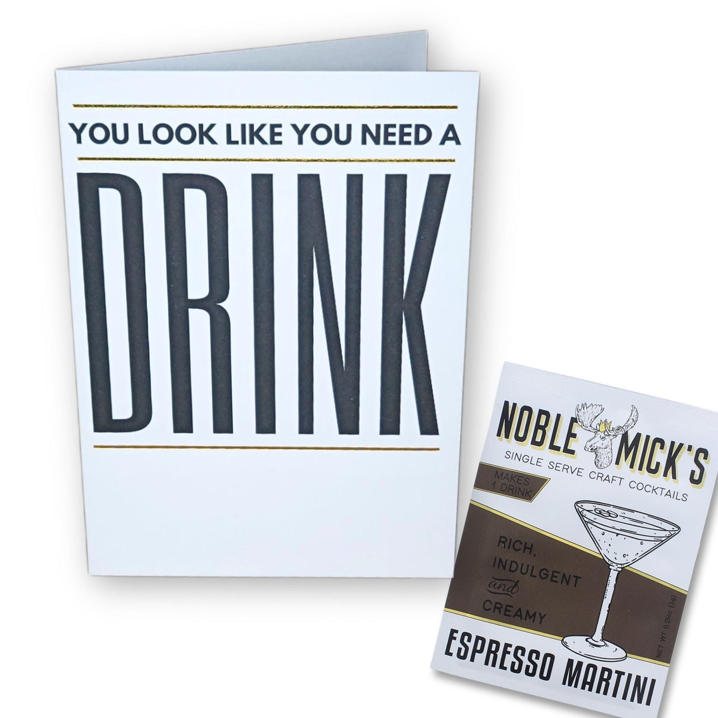 Pre Pack of 6 A Need A Drink Card - NobleMicks