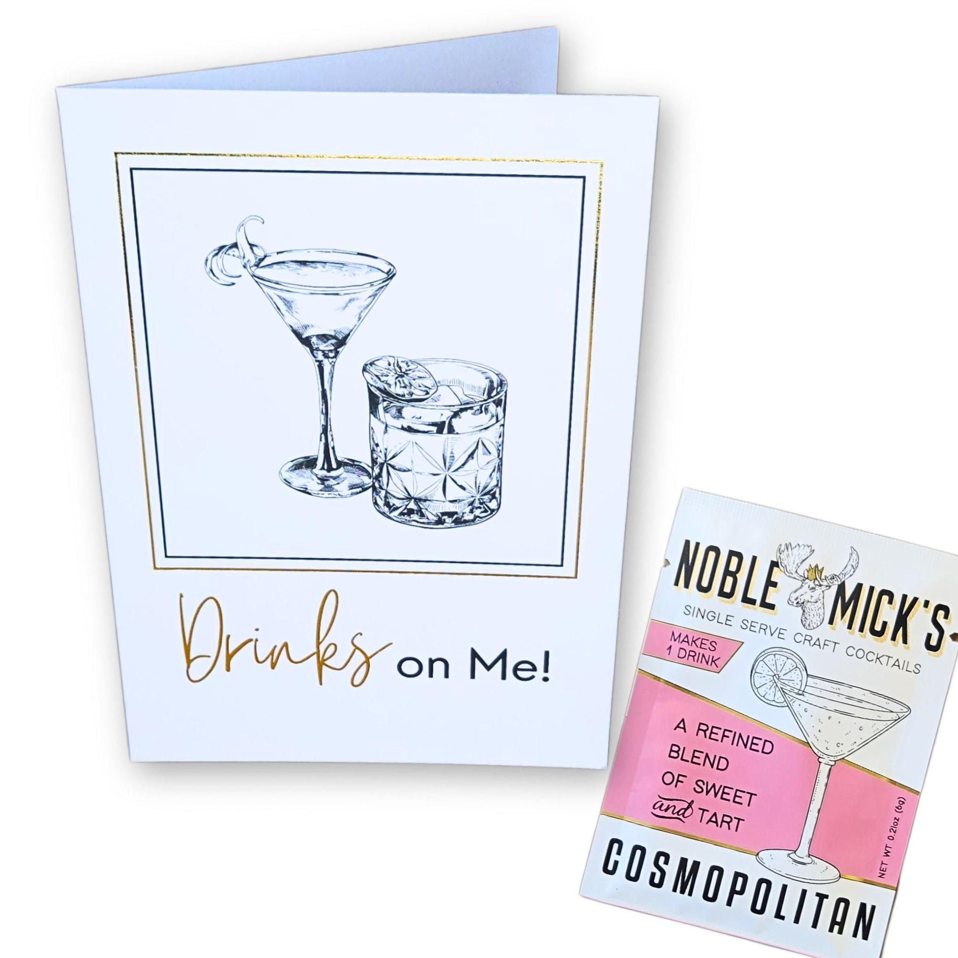 Pre Pack of 6 Drinks on Me Card - NobleMicks
