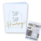 Pre Pack of 6 Sip Sip Hooray Card - NobleMicks