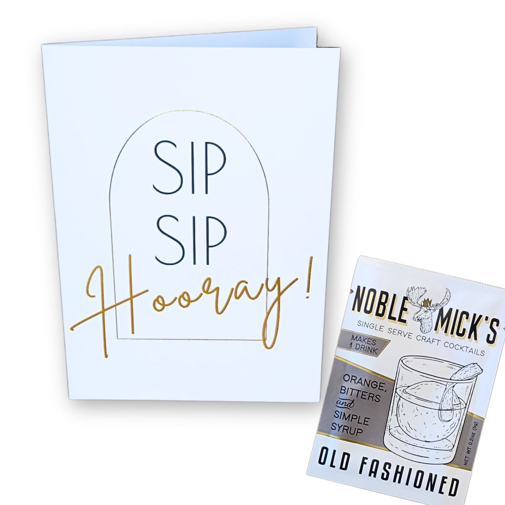 Pre Pack of 6 Sip Sip Hooray Card - NobleMicks
