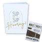 Pre Pack of 6 Sip Sip Hooray Card - NobleMicks