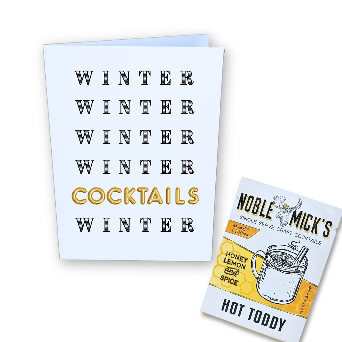 Pre Pack of 6 Winter, Winter, Cocktails Card - NobleMicks