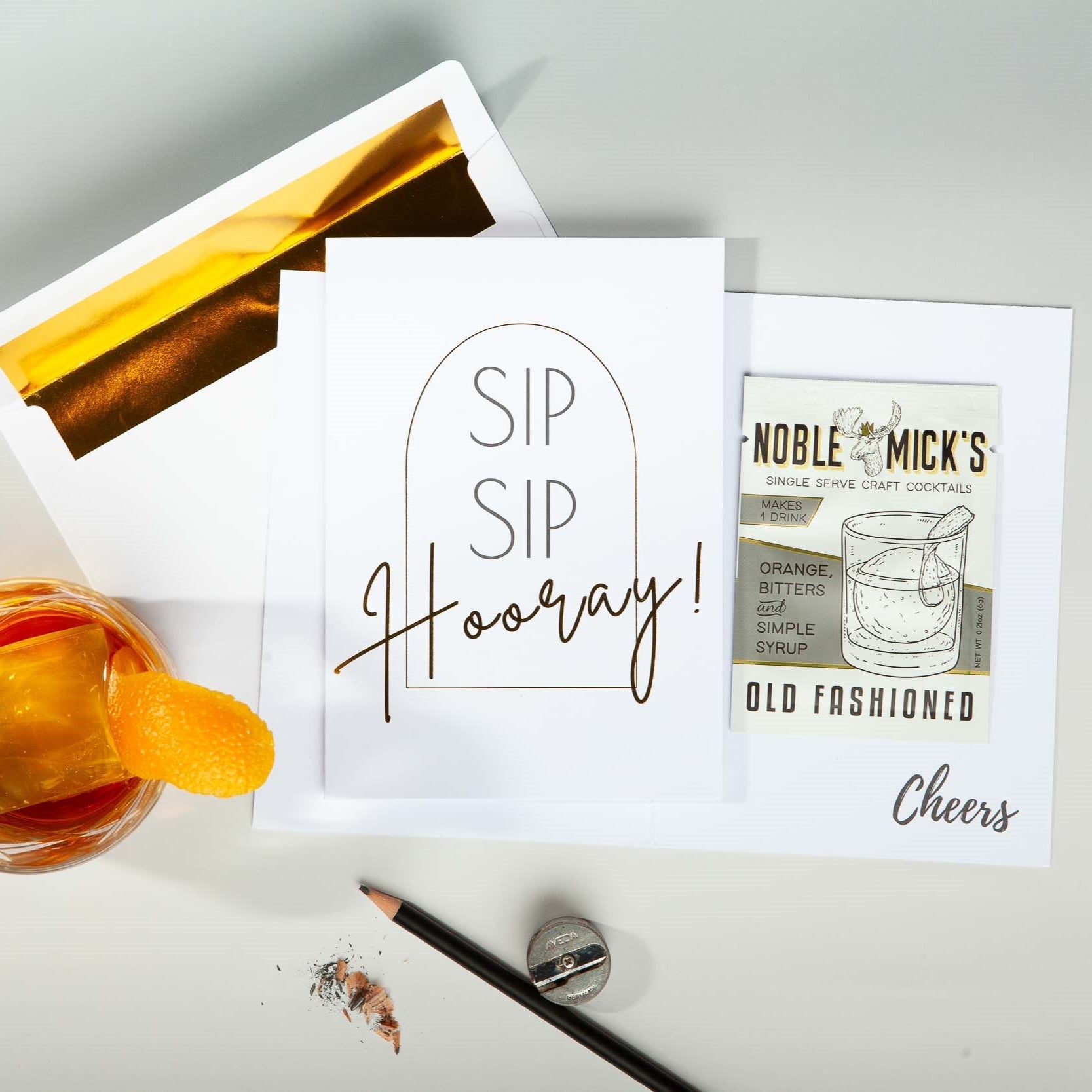 Sip Sip Hooray Card - NobleMicks