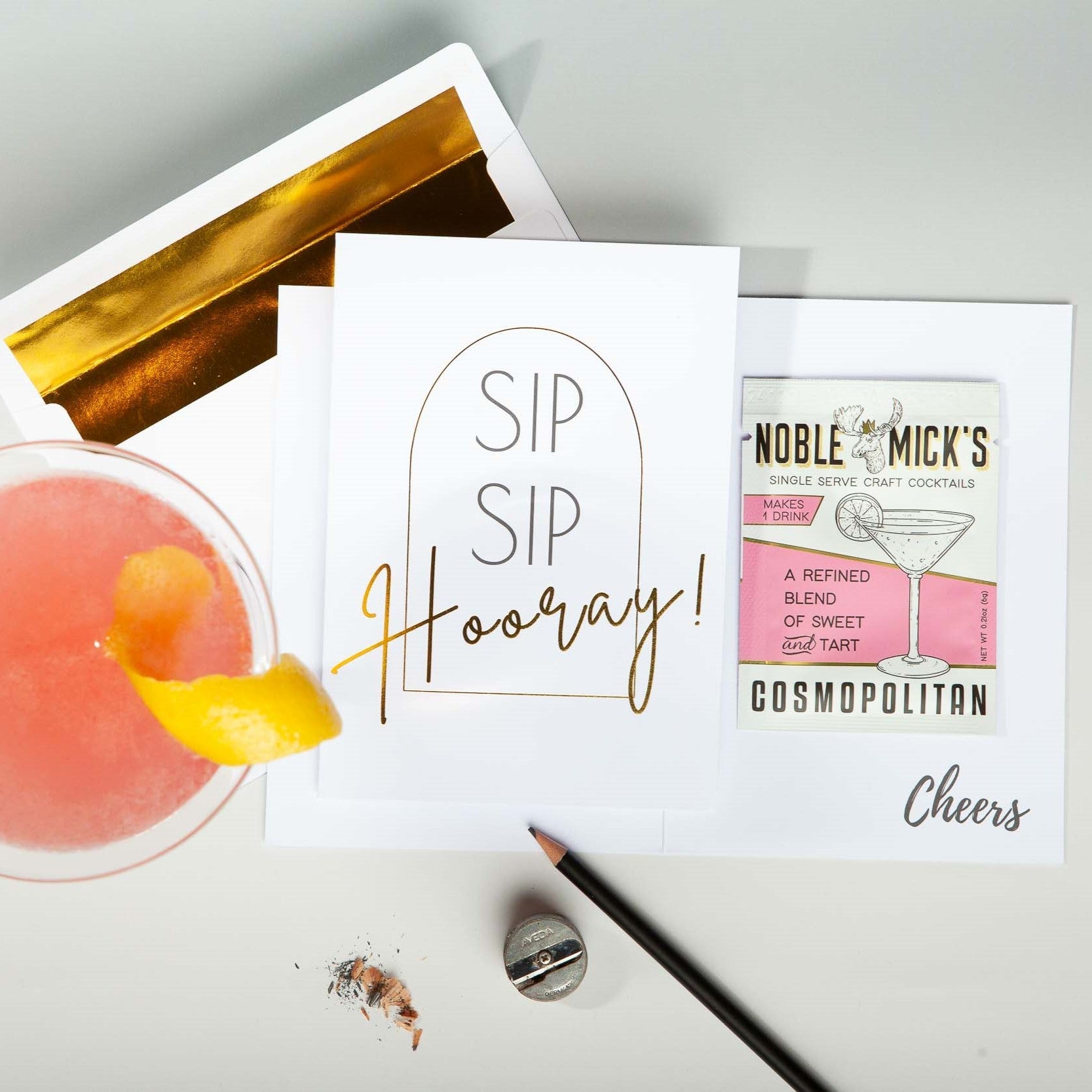 Sip Sip Hooray Card - NobleMicks