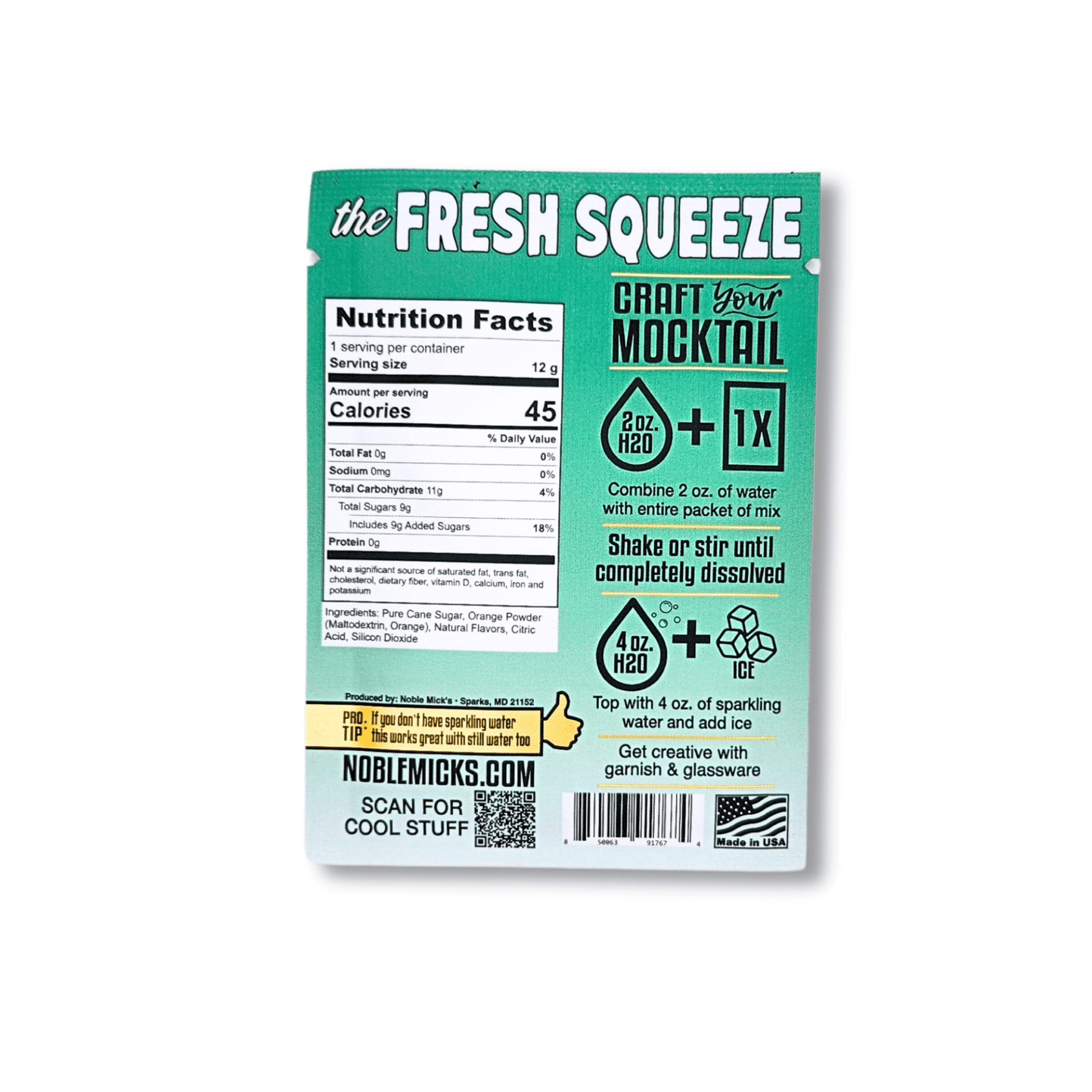The Fresh Squeeze Mocktail (24 - pack) - NobleMicks