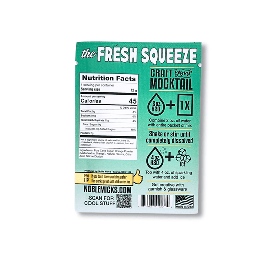 The Fresh Squeeze Mocktail (24 - pack) - NobleMicks