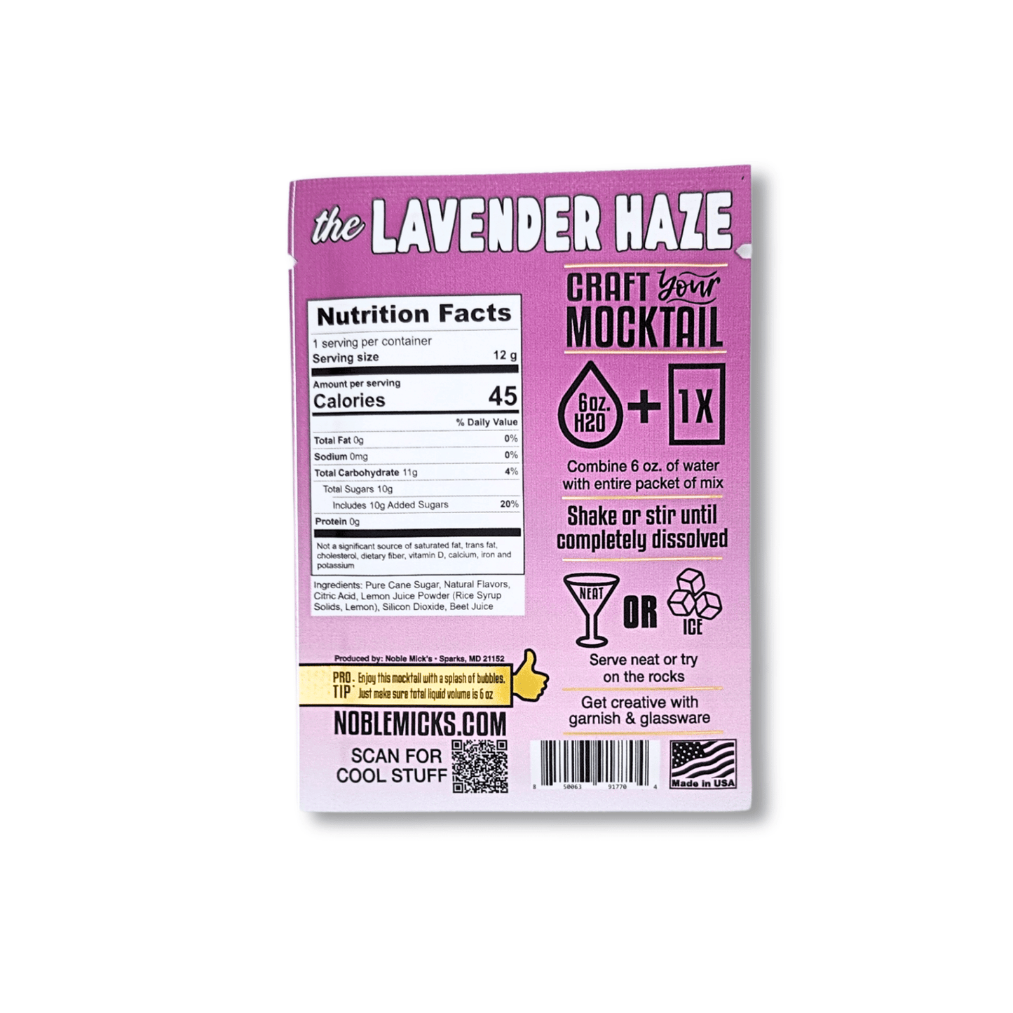 The Lavender Haze Mocktail (24 - pack) - NobleMicks