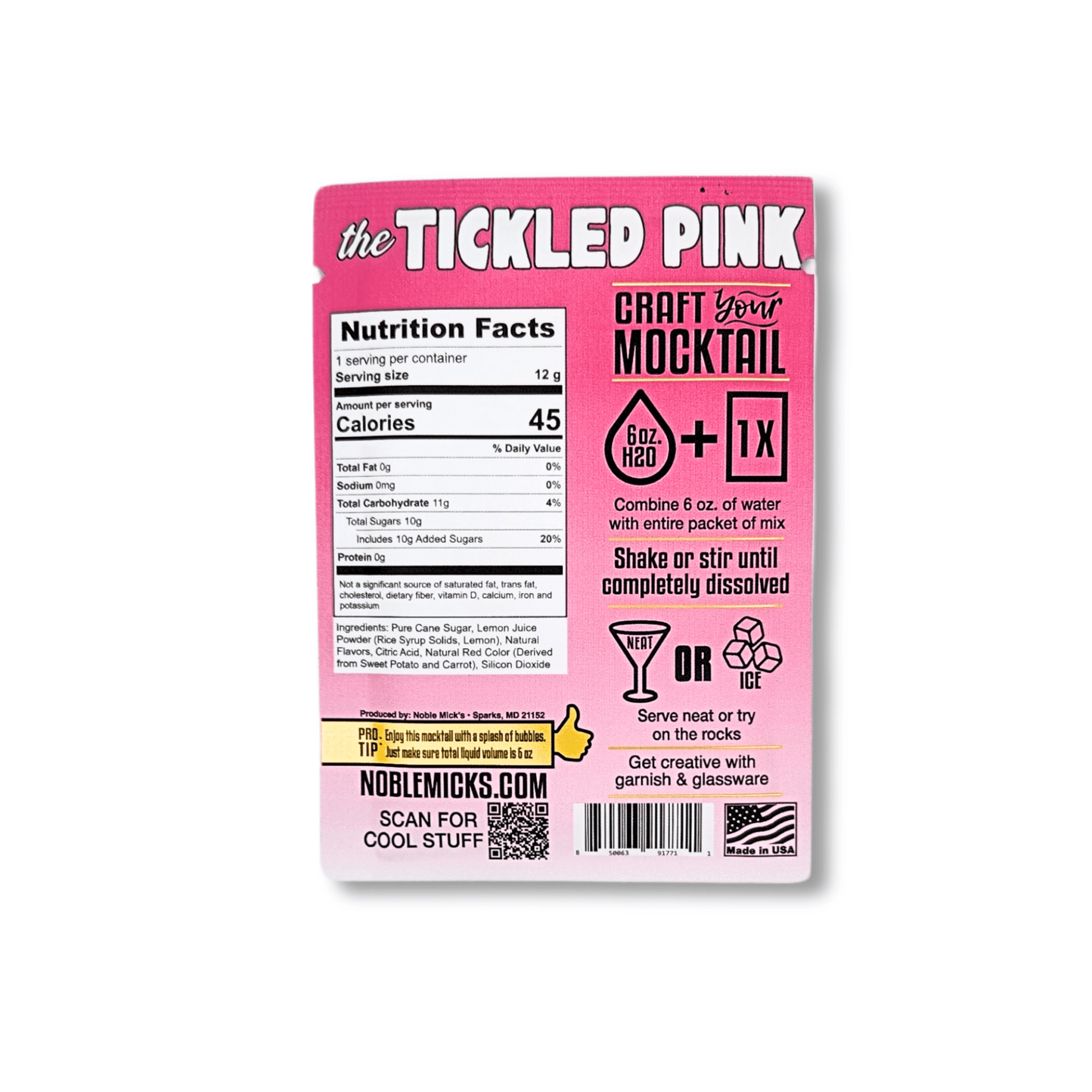 The Tickled Pink Mocktail (24 - pack) - NobleMicks